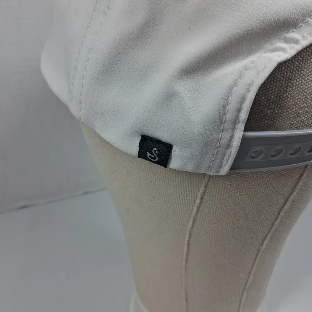 Swannies Golf Kiva Dunes White Performance Snapback Hat Cap Mens Alabama Resort